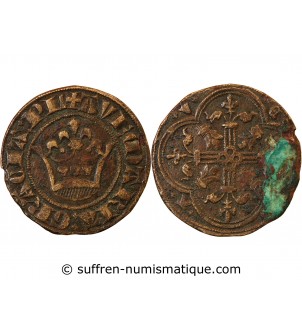 FRANCE, CHARLES VI - Jeton de compte à la couronne - XVe siècle - Mit.462