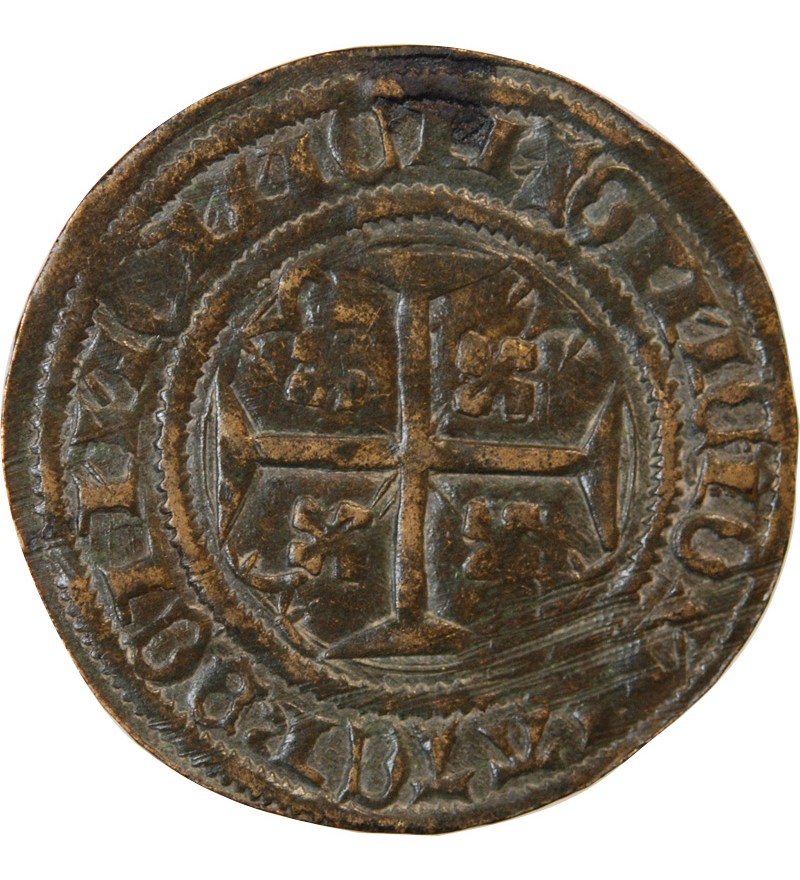 TOURNAI - Jeton de compte aux 3 cercles VIVE LE ROI - XVe siècle - Mit.607 var.