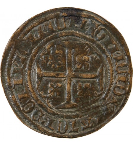 TOURNAI - Jeton de compte aux 3 cercles VIVE LE ROI - XVe siècle - Mit.607 var.