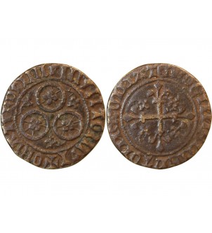 TOURNAI - Jeton de compte aux 3 cercles MATER DEI - XVe siècle - Mit.604 var. 2