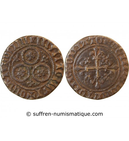 TOURNAI - Jeton de compte aux 3 cercles MATER DEI - XVe siècle - Mit.604 var.