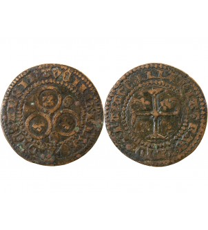 TOURNAI - Jeton de compte aux 3 cercles IOIE SANS FIN - XVe siècle - F.14837 2