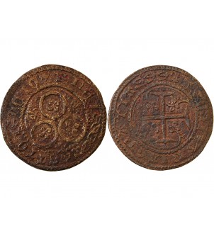 TOURNAI - Jeton de compte aux 3 cercles GETTOIS - XVe siècle - Mit.607 2