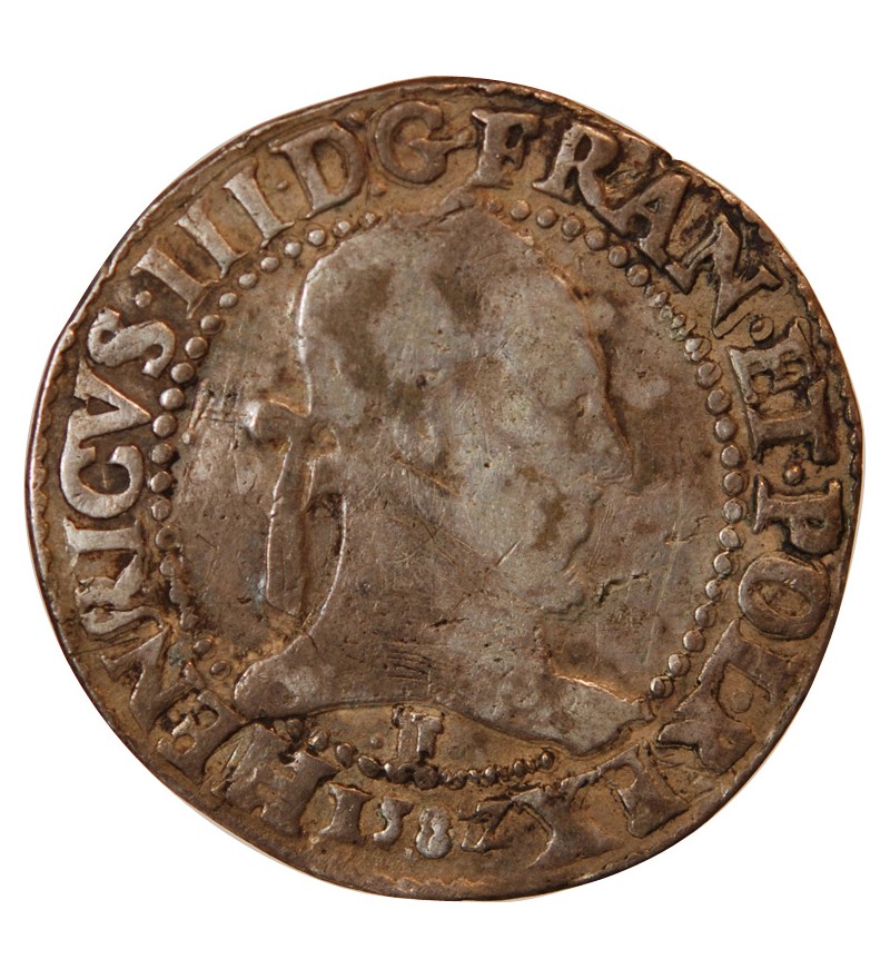 HENRI III - FRANC ARGENT 1582 F ANGERS