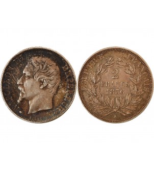 NAPOLEON III - 2 FRANCS ARGENT 1856 A PARIS﻿ 2