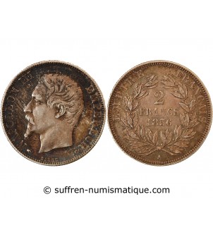 NAPOLEON III - 2 FRANCS ARGENT 1856 A PARIS﻿