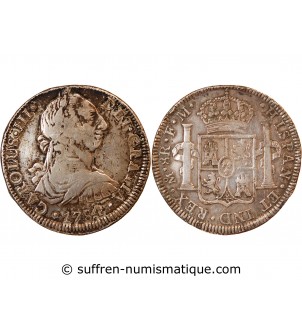 MEXIQUE, CHARLES III - 8 REALES ARGENT 1784 MEXICO