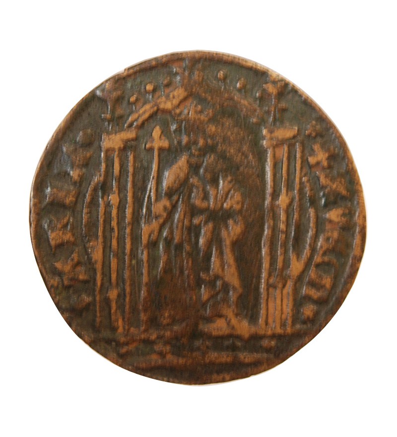 FRANCE – Jeton de compte au au roi debout AVE MARIA – XVe siècle – Mit.401