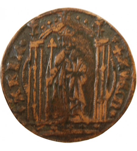 FRANCE – Jeton de compte au au roi debout AVE MARIA – XVe siècle – Mit.401