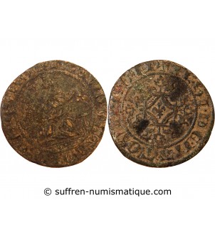 FRANCE – Jeton de compte au au roi debout – IE SVIS DE LATON BEL - XVe siècle
