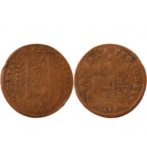 NUREMBERG, Charles IX – JETON cuivre 1589 2