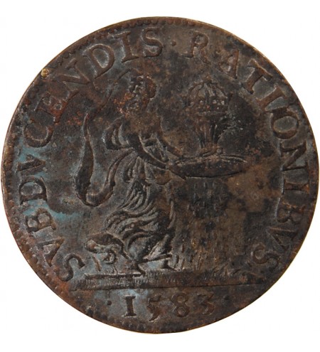 CHAMBRE DES COMPTES DU ROI, Henri III – JETON laiton 1583