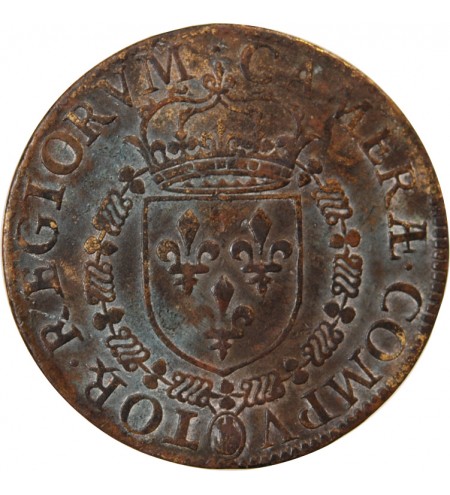 CHAMBRE DES COMPTES DU ROI, Henri III – JETON laiton 1583