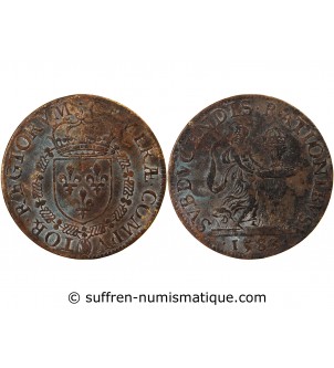 CHAMBRE DES COMPTES DU ROI, Henri III – JETON laiton 1583