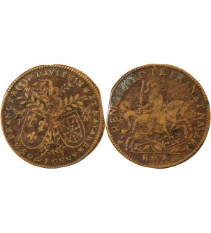 NUREMBERG, Henri IV – JETON laiton 1605 2