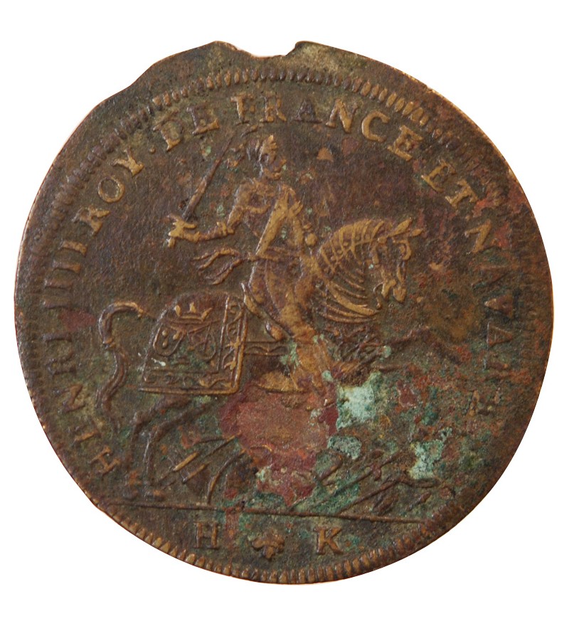 NUREMBERG, Henri IV – JETON laiton 1607