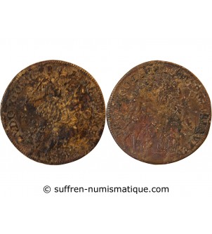 LOUIS XIII – JETON laiton 1618
