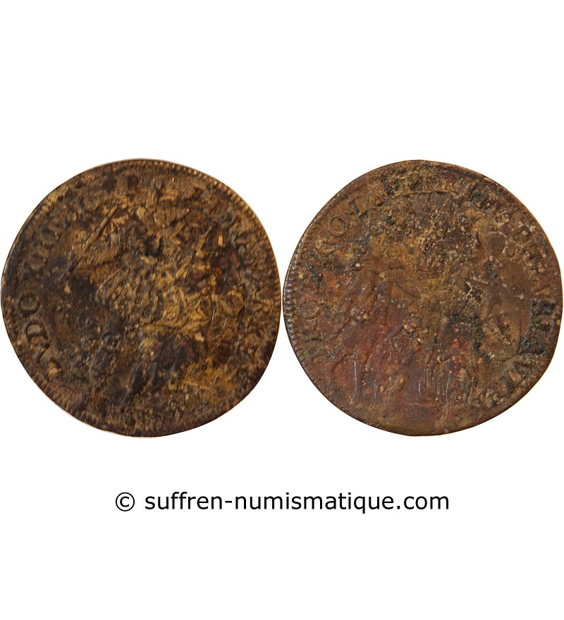 LOUIS XIII – JETON laiton 1618