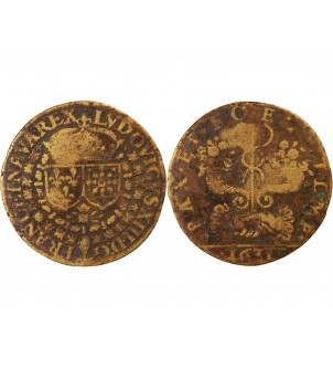 LOUIS XIII – JETON laiton 1631 2