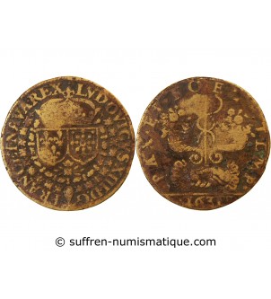 LOUIS XIII – JETON laiton 1631