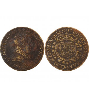 LOUIS XIII, buste rare – JETON laiton 2