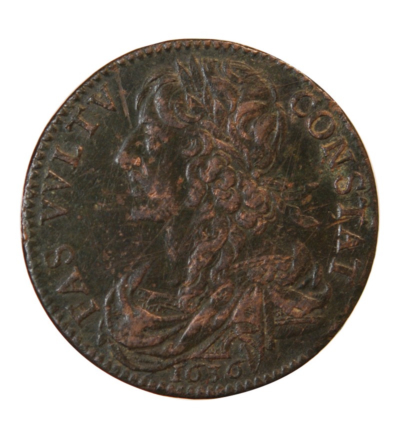LOUIS XIII – JETON cuivre 1636