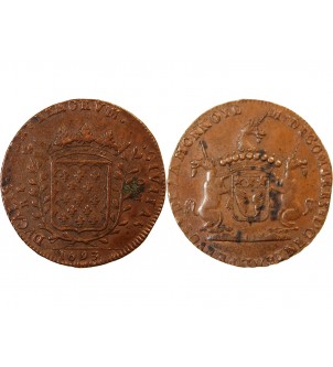 AUVERGNE, Prévôt de la monnaie de Riom – JETON cuivre 1693 2