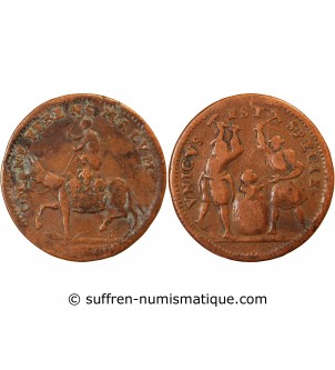 AUVERGNE, Héros populaire "Lustrucru" – JETON cuivre