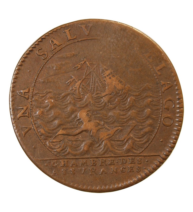 CHAMBRE DES ASSURANCES, Louis XIV – JETON cuivre