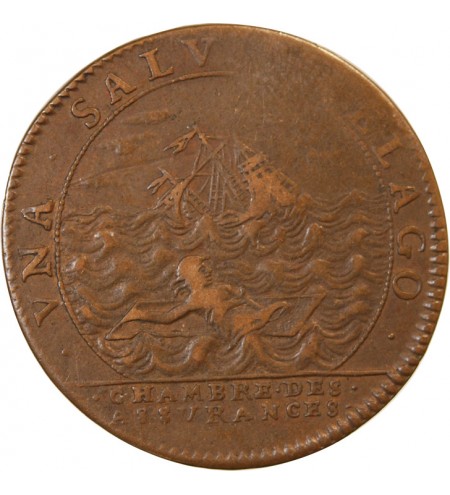 CHAMBRE DES ASSURANCES, Louis XIV – JETON cuivre