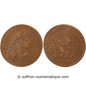 CHAMBRE DES ASSURANCES, Louis XIV – JETON cuivre