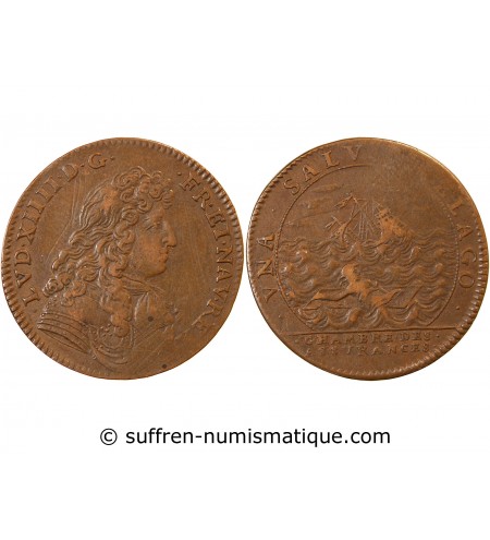 CHAMBRE DES ASSURANCES, Louis XIV – JETON cuivre