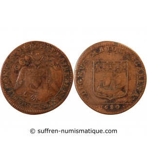 MAIRE DE NANTES, Jacques Frémon – JETON cuivre 1680