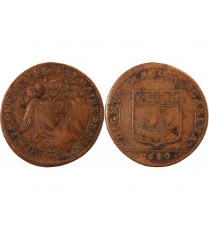 MAIRE DE NANTES, Jacques Frémon – JETON cuivre 1680 2