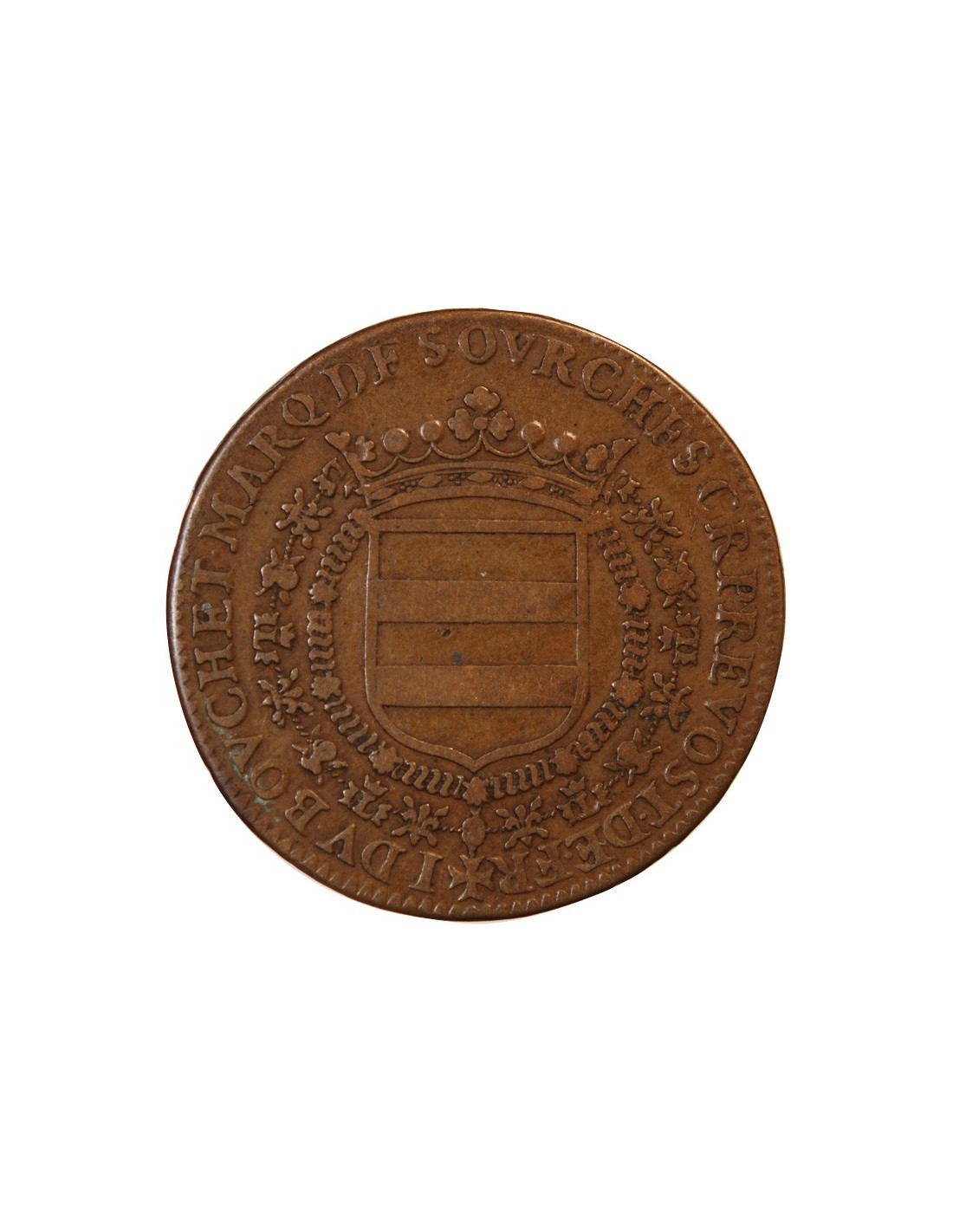 MAISON DU ROI Jean du Bouchet Grand Prévot de France JETON cuivre