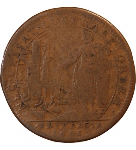 BÂTIMENTS DU ROI – JETON cuivre 1683
