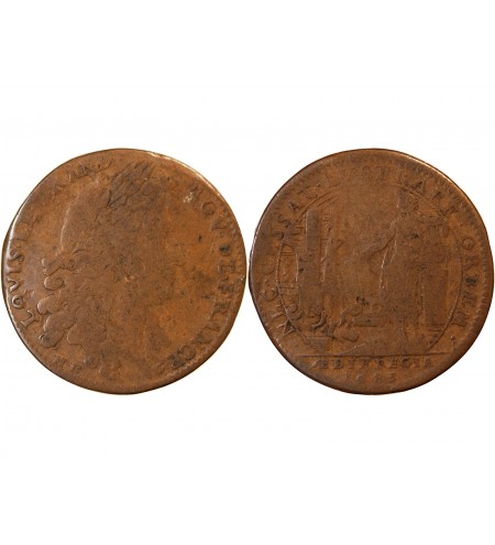 BÂTIMENTS DU ROI – JETON cuivre 1683