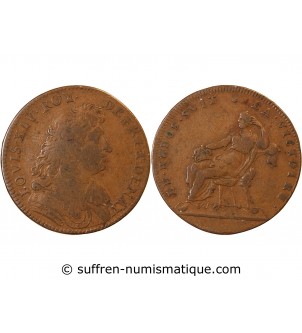 LOUIS XIV, Paix de Ratisbonne – JETON cuivre