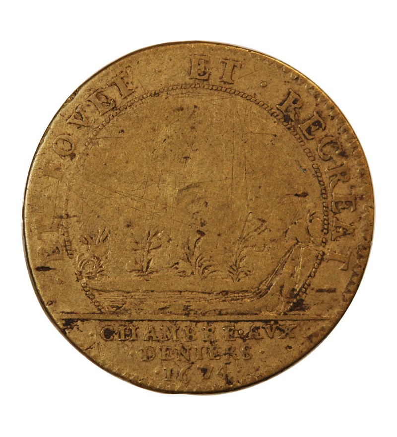 CHAMBRE AUX DENIERS – JETON laiton 1674