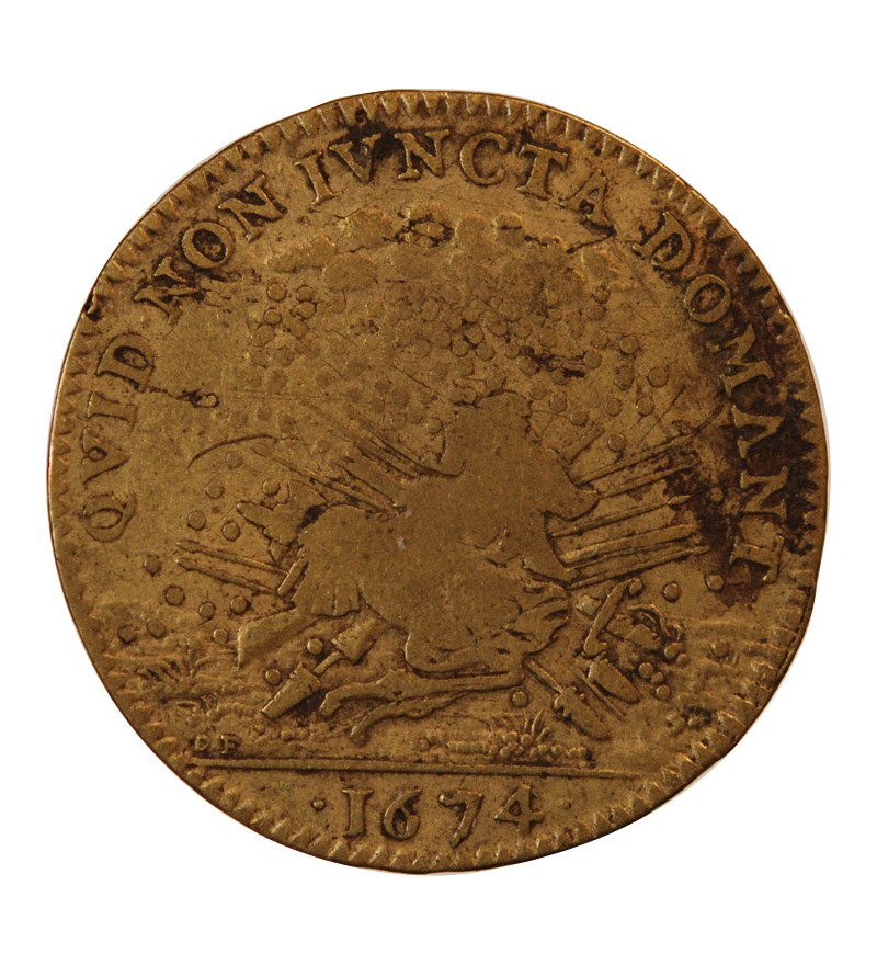 CHAMBRE AUX DENIERS – JETON laiton 1674