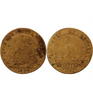 CHAMBRE AUX DENIERS – JETON laiton 1674 2