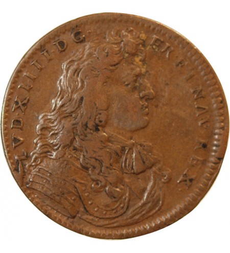LOUIS XIV – JETON cuivre 1673
