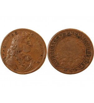 LOUIS XIV – JETON cuivre 1673 2