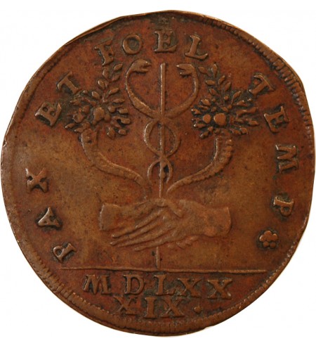 DUCHE DE LORRAINE, Charles III le Grand – JETON cuivre 1589