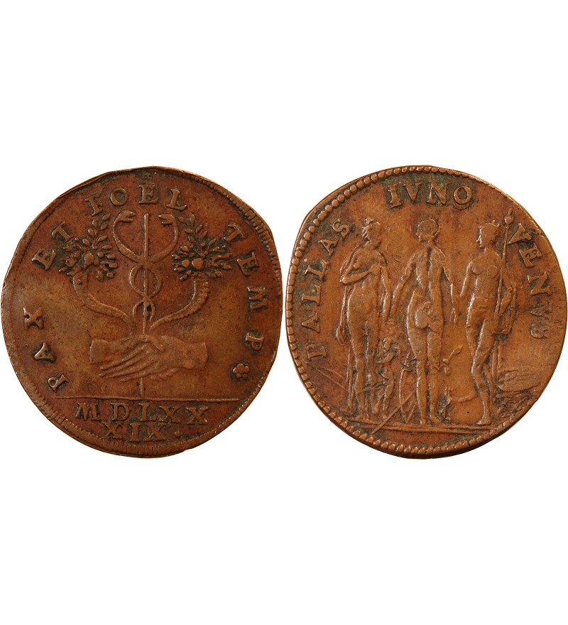 DUCHE DE LORRAINE, Charles III le Grand – JETON cuivre 1589