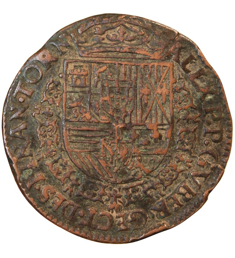 PAYS-BAS MERIDIONAUX, Bureau des finances de Tournai – JETON cuivre 1583