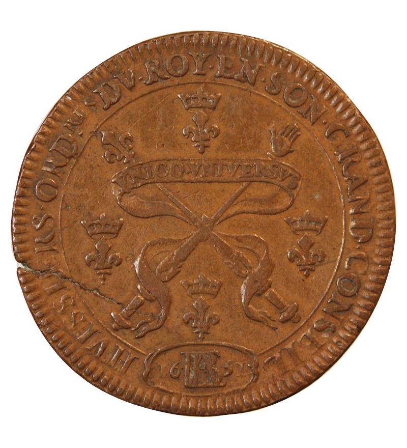 CORPORATIONS, Huissiers du Grand Conseil – JETON cuivre 1651