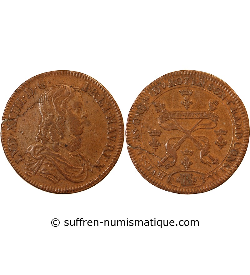 CORPORATIONS, Huissiers du Grand Conseil – JETON cuivre 1651