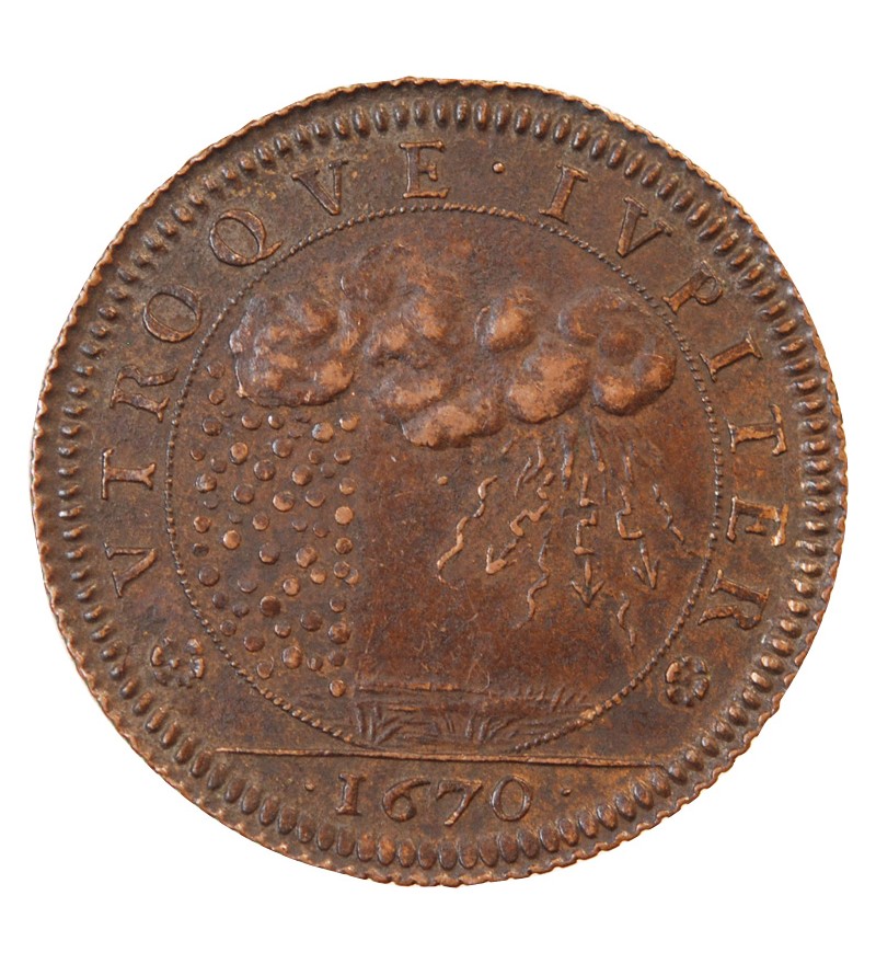 LOUIS XIV, Cour des monnaies – JETON cuivre 1670