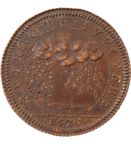 LOUIS XIV, Cour des monnaies – JETON cuivre 1670
